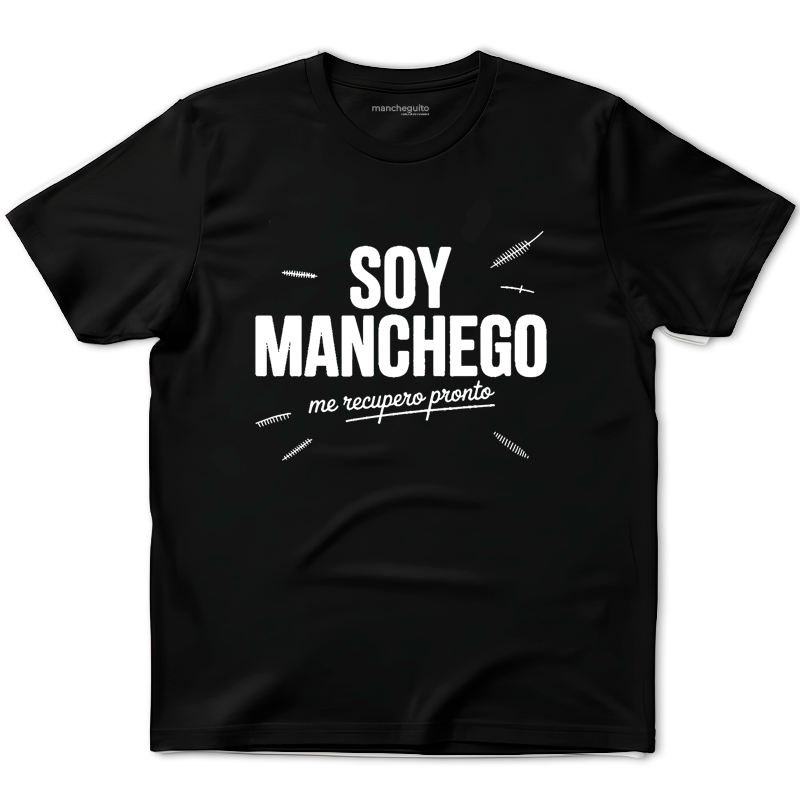 Camiseta "Soy Manchego, me recupero pronto"